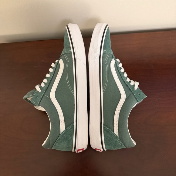 Vans Old Skool Size 12 Green Suede - Picture 8 of 11